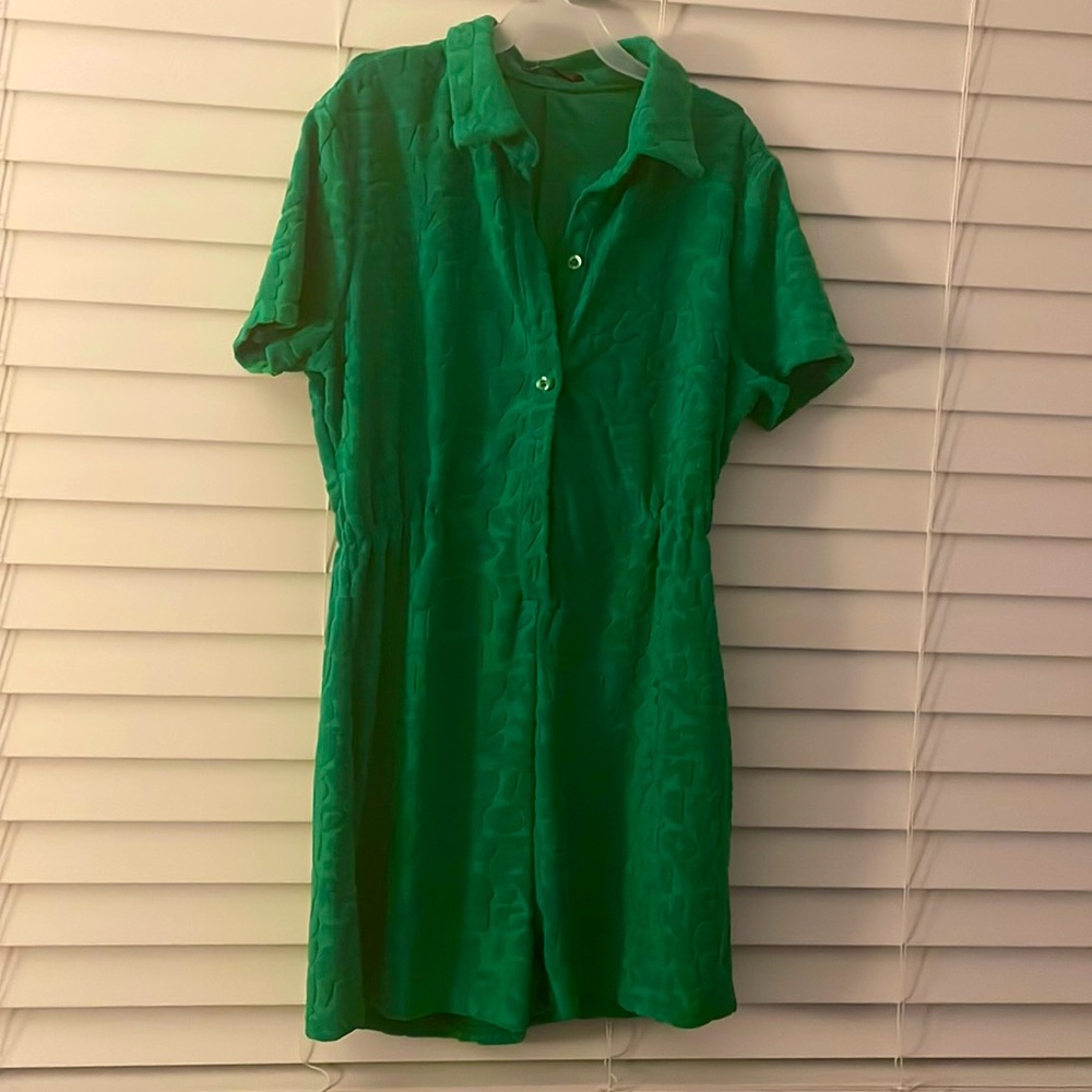 Y2K Green Romper